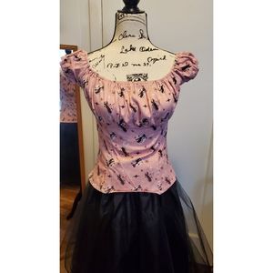 Hand made retro peasant blouse GUC